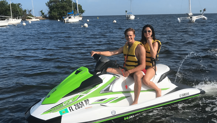 Tourists on Jet Skis in Miami Beach